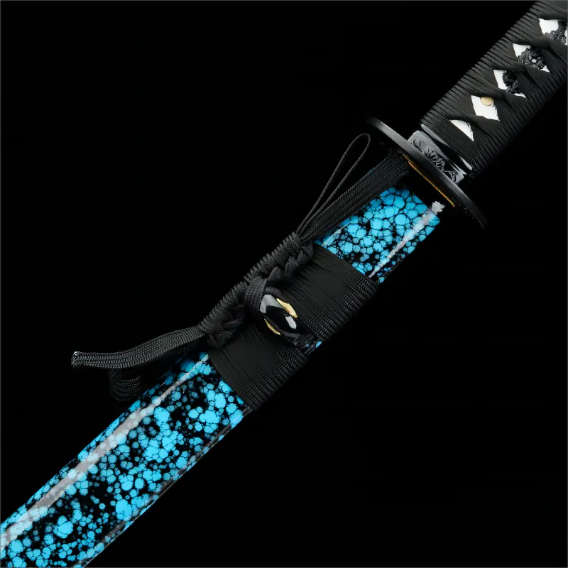 T10 Clay-Tempered Steel Blade - Twelve-Stage Polishing - Azure Swallow katana