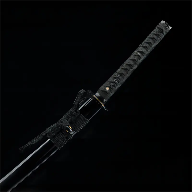 1045 High Carbon Steel Blade - Six Stage Honing - Black Widow katana