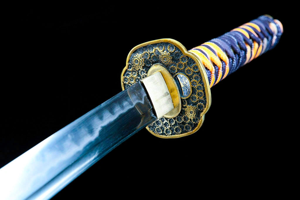 Handmade Japanese Katana Sword With Black Scabbard T10 Steel - Black Raven katana