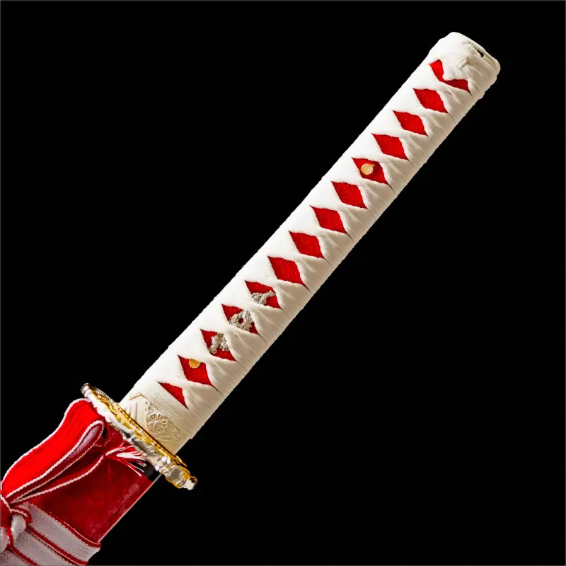 Six Stage Polish T10 High Carbon Steel Blade - Red Saya - Blood Witch Katana