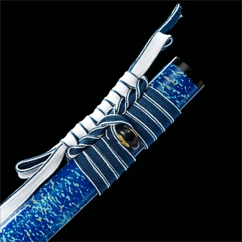 Handcrafted - Manganese Steel Blade - Precision Balanced - Blue Flame Katana