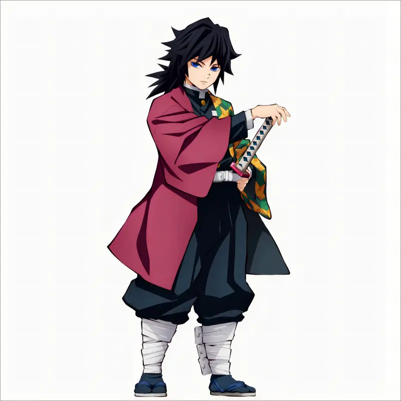 Giyu Tomioka Sword - Demon Slayer Sword - Kimetsu No Yaiba Sword - Nichirin Sword - High Performance Version