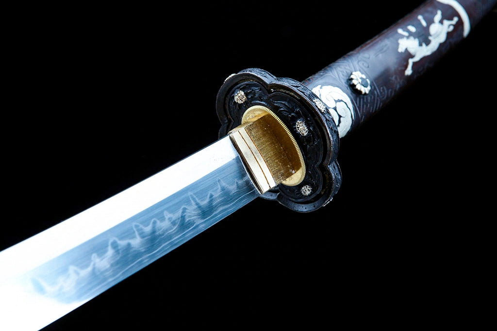 High-performance Japanese Tachi Odachi Sword Self-forged Steel With Full Copper Saya - Dragon Edge All-Copper Tachi