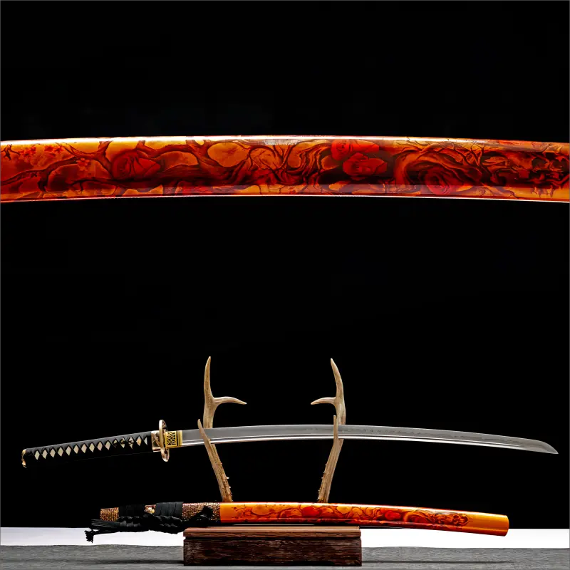 High performance - Artisan Forged - Hand Polishing T10 Steel With Clay Tempering Blade - Dragonfly katana