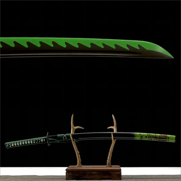 Handmade - Eight Stage Polish 1060 High Carbon Steel Blade - Green Meadow Katana