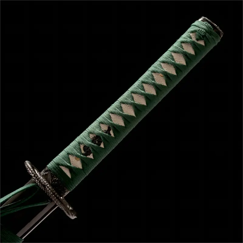 Handmade - Eight Stage Polish 1060 High Carbon Steel Blade - Green Meadow Katana