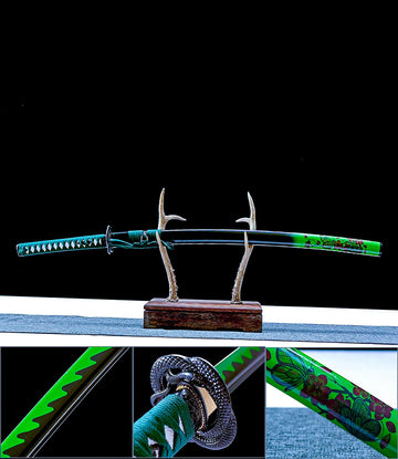 High-performance Japanese Katana Sword 1060 High Carbon Steel Full Tang - Green Meadow Katana