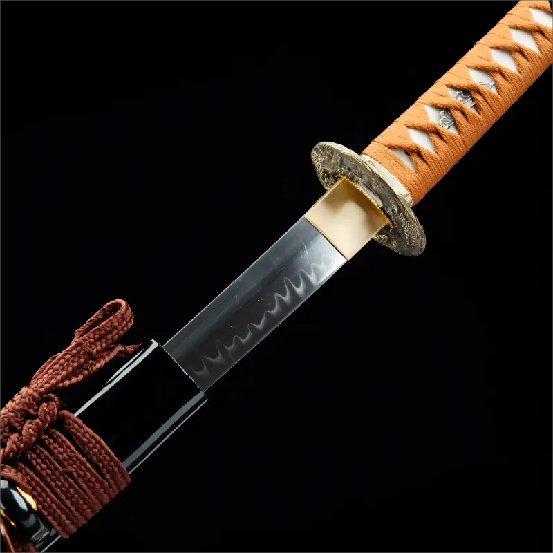 Hand Forged - Twelve Stage Polish T10 Steel Blade - Clay Tempered Hamon - Kuro Iai Mk II katana