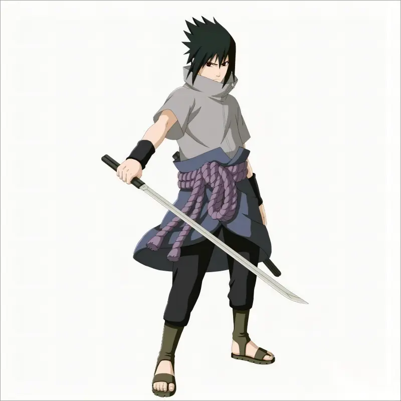 Naruto - Épée Kusanagi de Sasuke - Blanc 