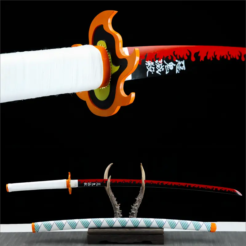 Kyojuro Rengoku Sword - Demon Slayer Sword - Kimetsu No Yaiba Sword - Nichirin Sword - High Performance Version