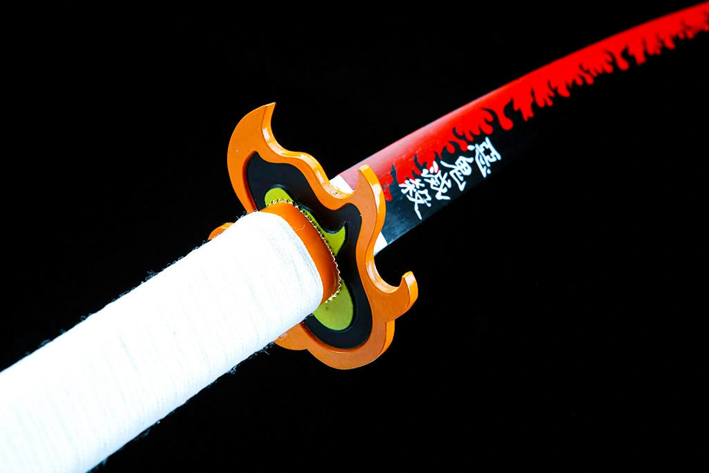 Kyojuro Rengoku Sword - Demon Slayer Sword - Kimetsu No Yaiba Sword - Nichirin Sword - High Performance Version