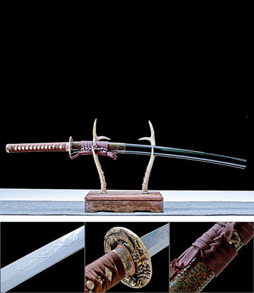 High-performance Japanese Katana Sword T10 Steel Hand Forge - Night Hawk katana