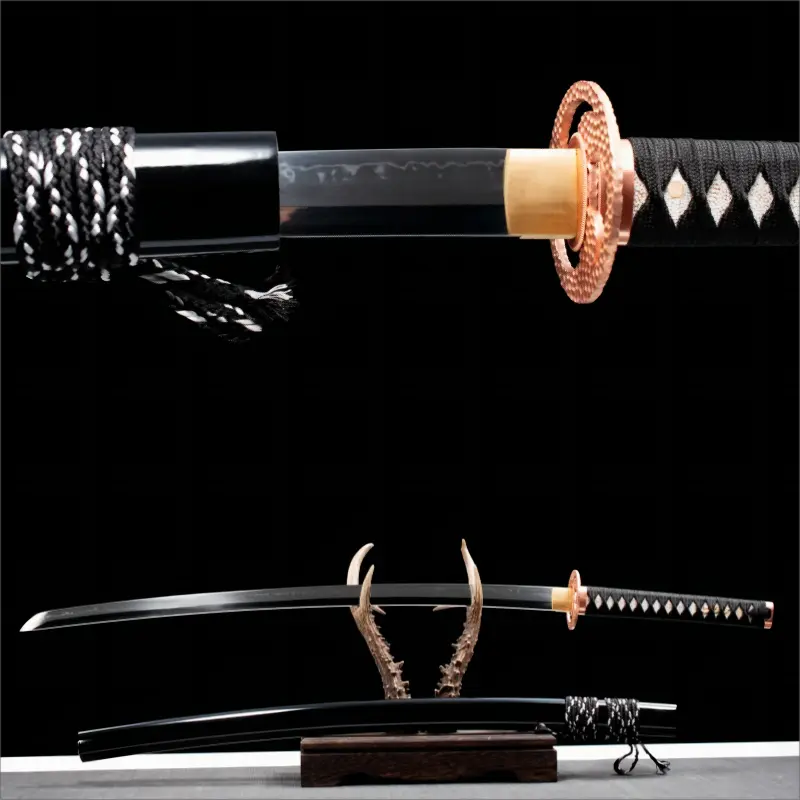 High performance T10 Steel Blade - Twelve Stage Polishing - Purple Copper Musashi katana