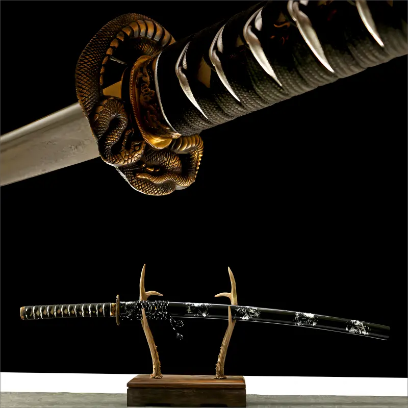 High performance - Eight Stage Polish Damascus steel Blade - Serpent's Dance Katana