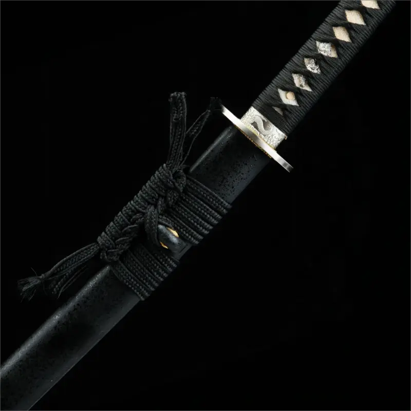 Handmade - Twelve Stage Honing T10 Steel Blade - Clay Tempered Hamon - Shadow Fury Katana