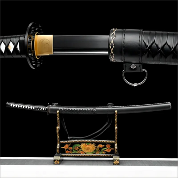 High performance - Black Manganese Steel Blade - Full tang - Shadowfang Katana