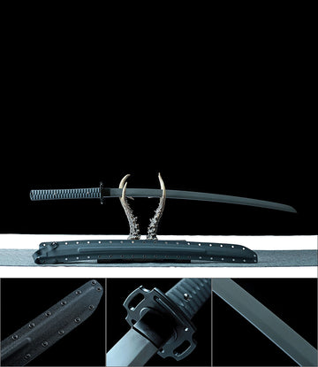 Tactical Katana, High-performance Japanese Katana Titanium-Plated Carbon Steel Rust-Free Hand Forged Sturdy