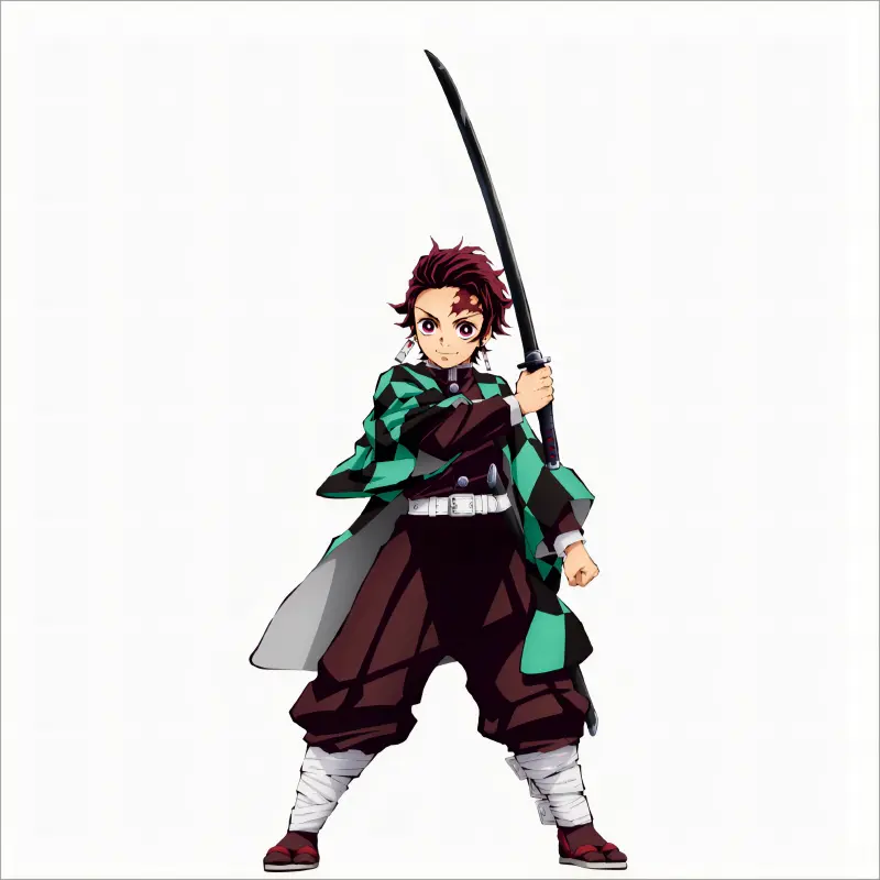 Tanjiro Kamado Sword - Demon Slayer Sword - Kimetsu No Yaiba Sword - Nichirin Sword - Bleach Edition - High Performance Version