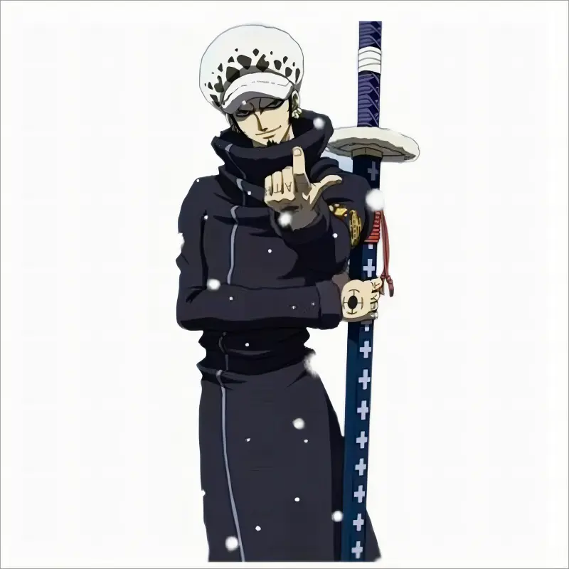 Kikoku Sword - Trafalgar D. Water Law Katana - One Piece Samurai Sword - Rare Purple Handle Version - Perfect Replica - High Performance