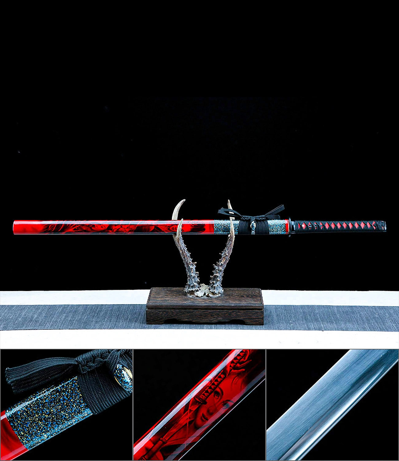 Handmade Japanese Ninjato Sword With T10 High-performance steel Blade - Witchblade Ninjato