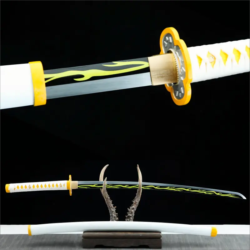 Zenitsu Agatsuma Sword - Demon Slayer Sword - Kimetsu No Yaiba Sword - Nichirin Sword - High Performance Version