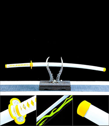 Zenitsu Agatsuma Sword - Demon Slayer Sword - Kimetsu No Yaiba Sword - Nichirin Sword - High Performance Version